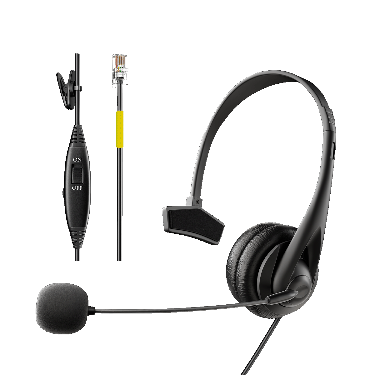 Wantek headset rj4 jack H311 -  Best headset for office