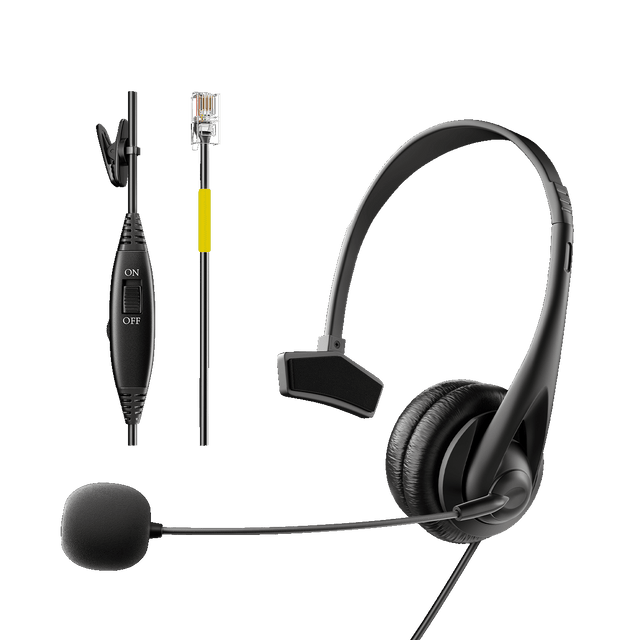 Wantek headset rj4 jack H311 -  Best headset for office