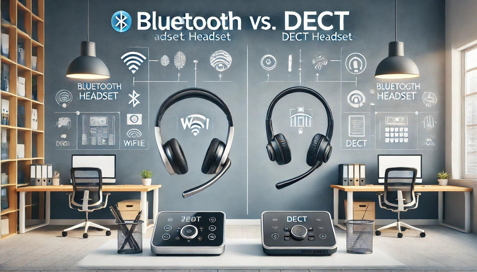 Bluetooth vs. DECT Headsets: Choosing the Best for Your Office