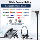 Wantek® h602 2.5mm headset for phone call