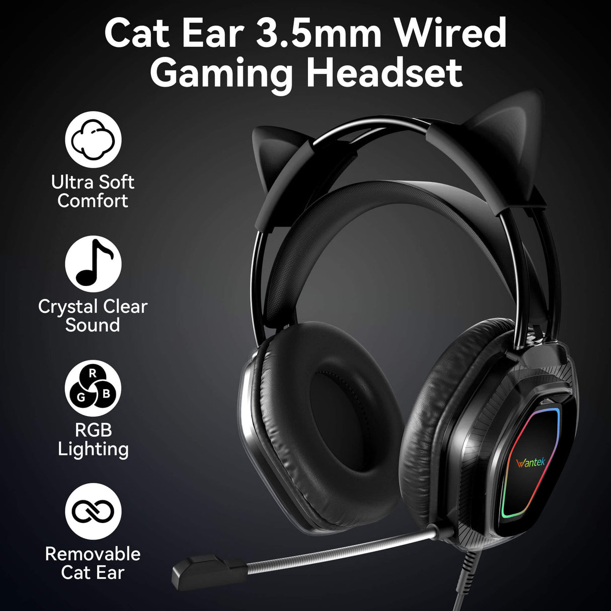 Gaming Headphones with Cat Ears Bestsellers