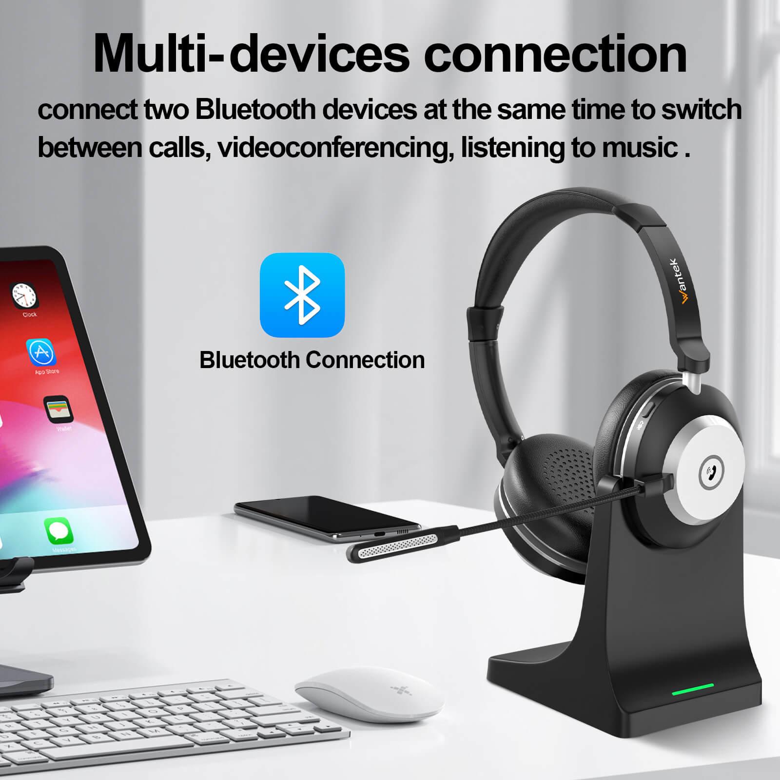 Bluetooth Headset With Charge Dock