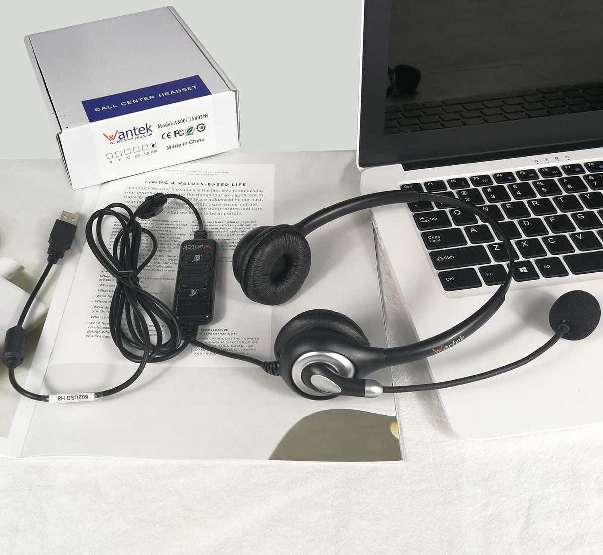 Wantek® h602 USB headset for computer - iwantekWantek® h602 USB headset for computer