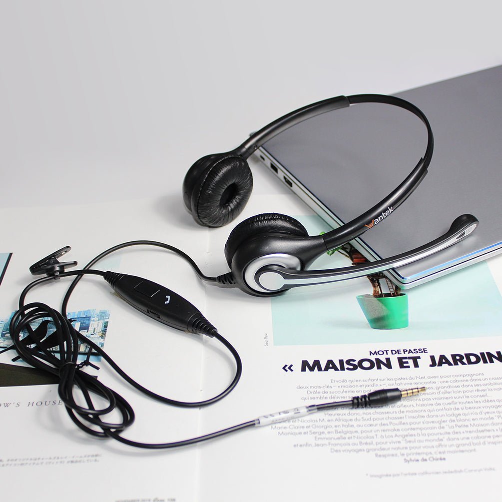 Wantek® h602 3.5mm headset for PC