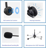 Wantek® h302 best price RJ9【RJ1】 wired binaural headset for phone