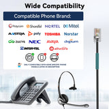 Wantek® h600 RJ9【RJ1】headst for landline phones - iwantekWantek® h600 RJ9【RJ1】headst for landline phones