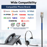 Wantek® h600 RJ9【RJ2】 headst for landline phones - iwantekWantek® h600 RJ9【RJ2】 headst for landline phones